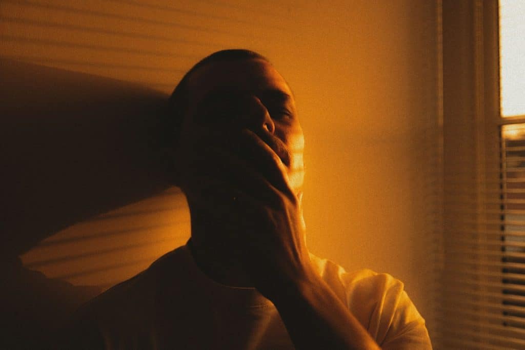 A man getting burnout during afternoon