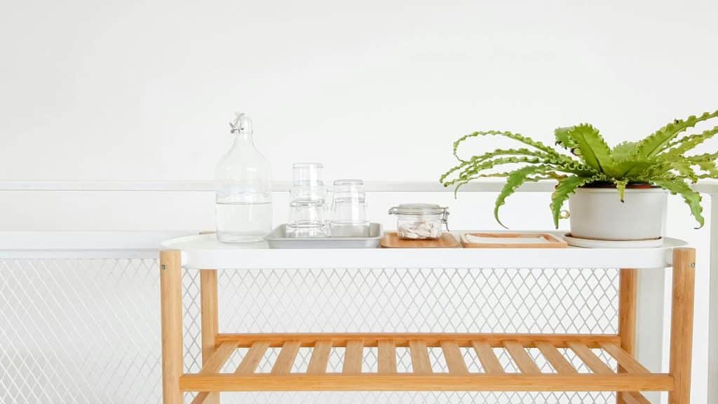 Drinking station in a minimalist home.