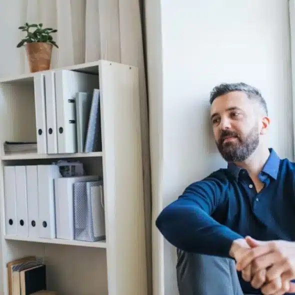 A man reflecting on new beginnings and relationship growth