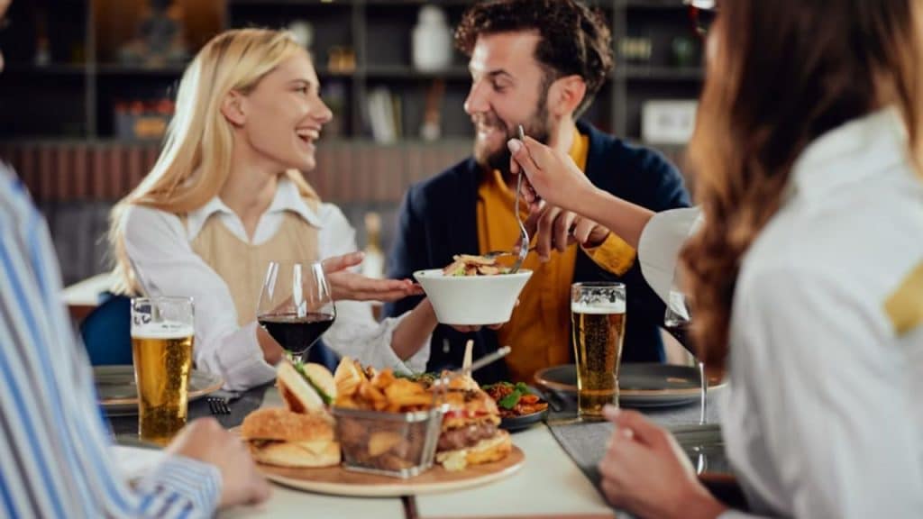 Couple engaging in an emotionally mature conversation.