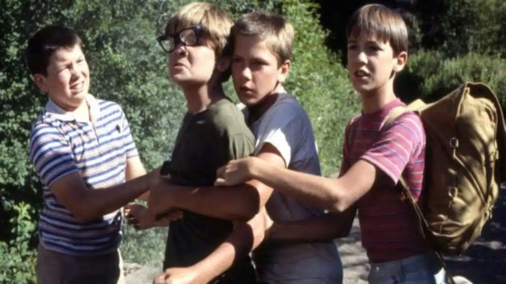A group of teenage boys ready to fight.