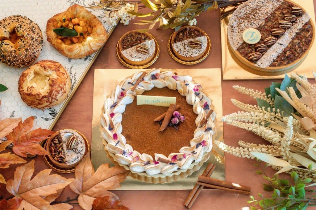 A picture of pastries and baked goods