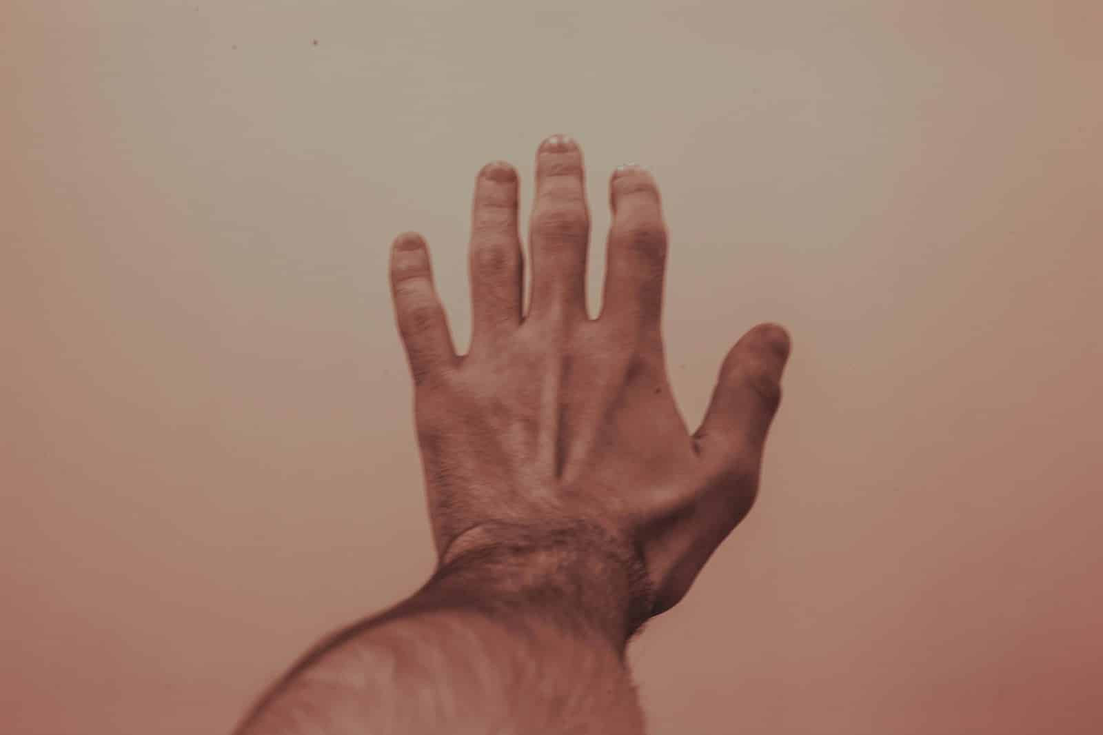 A picture of a man’s hand.