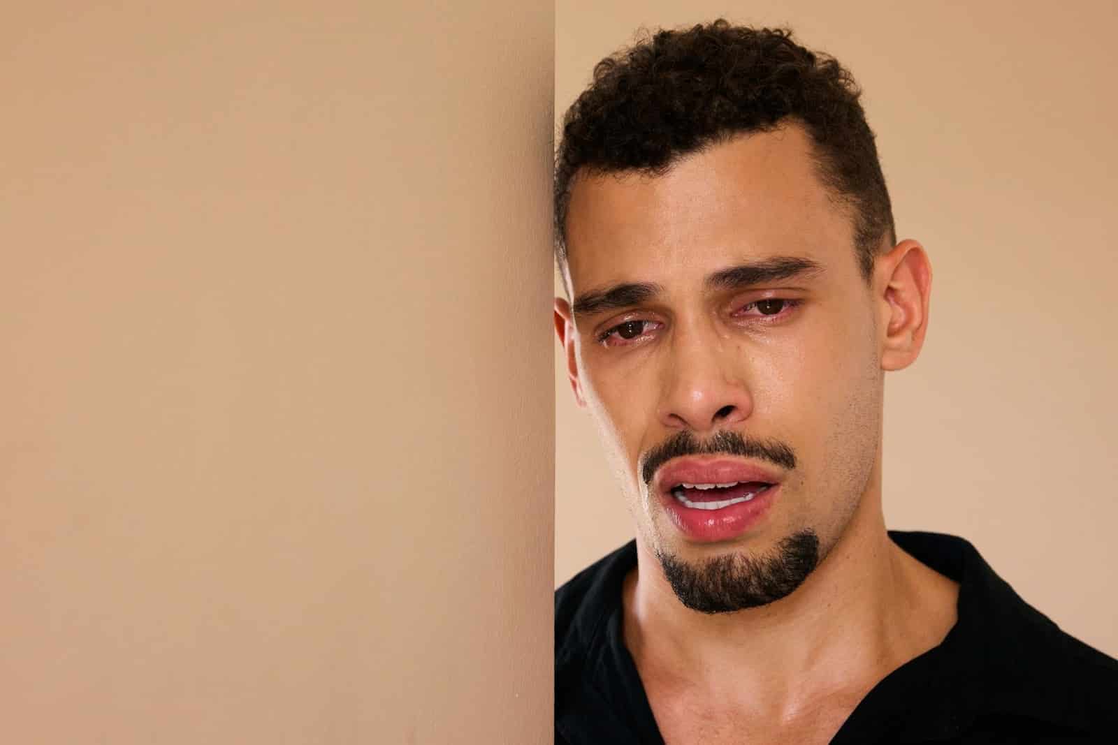A picture of a man with an expression on his face.