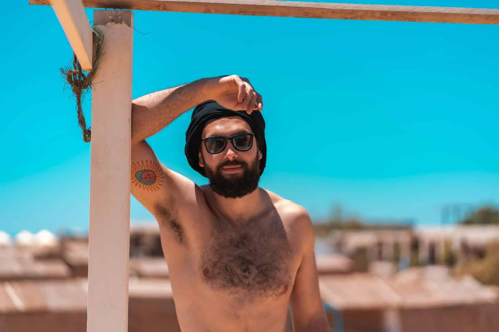 A man under the sun.