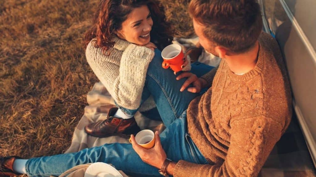 Couple exploring each other’s financial upbringing and values.