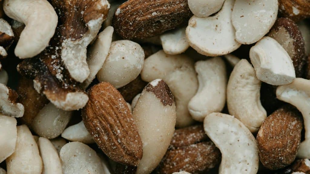 A close-up photo of Brazil nuts.