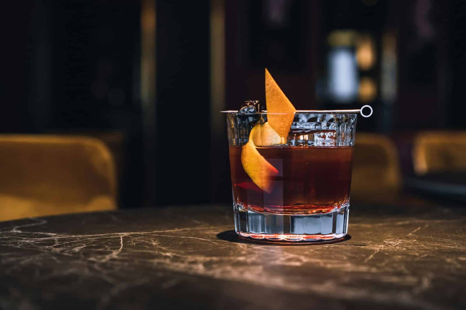 A picture of a classic cocktail.