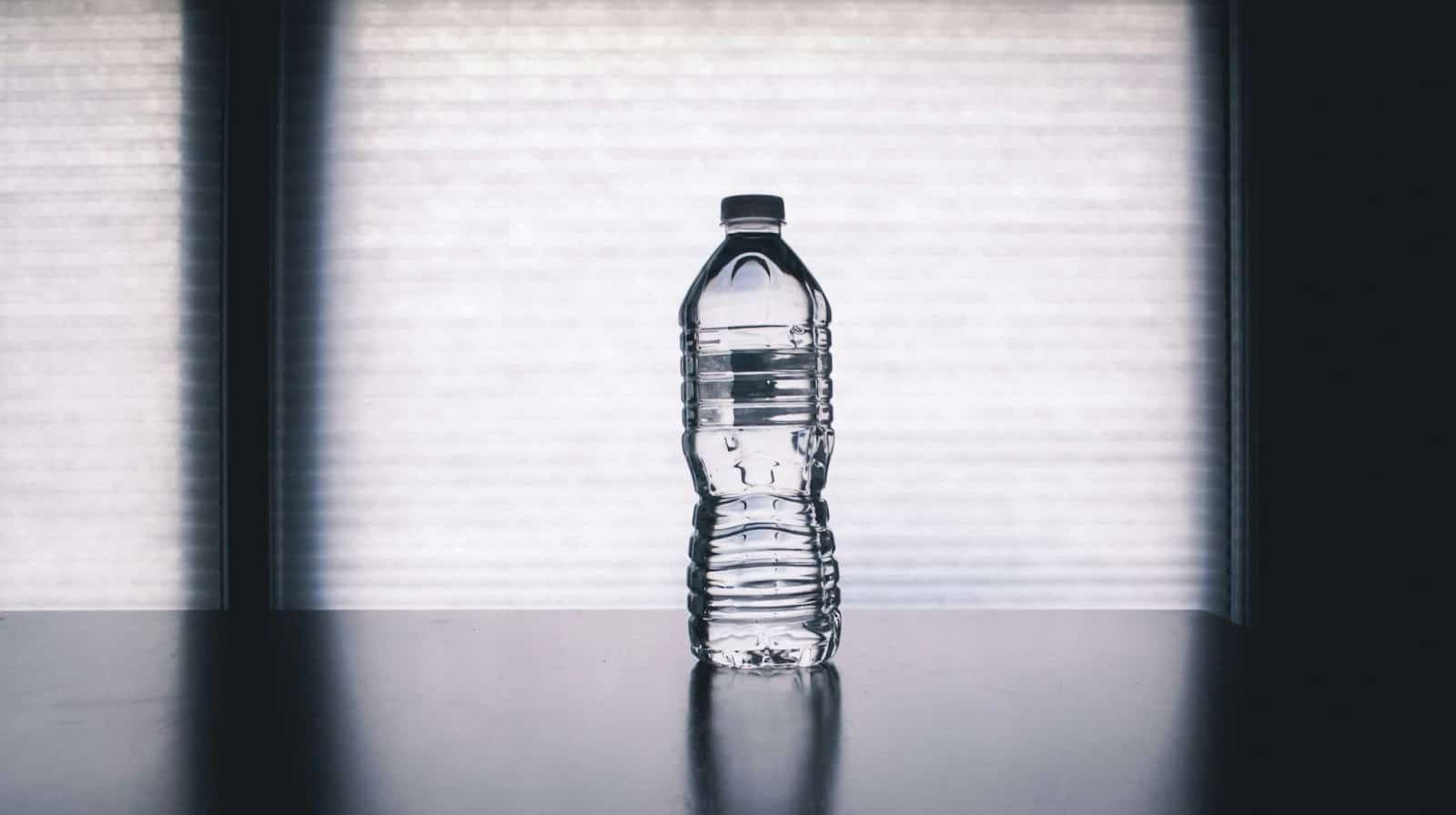 A picture of a bottled water.