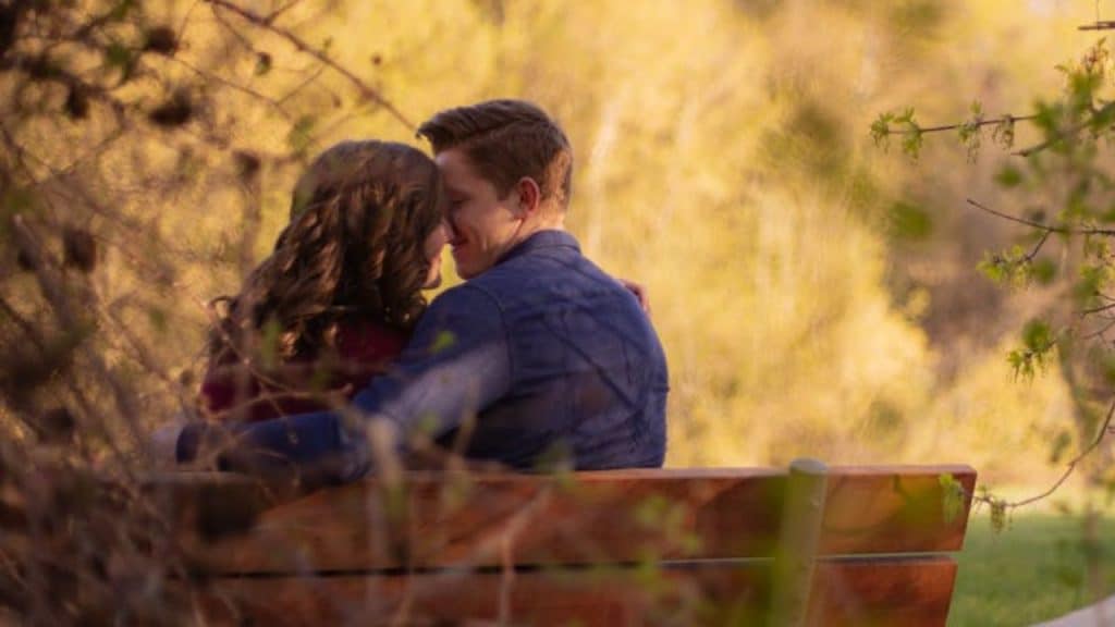 Couple reconnecting through physical closeness