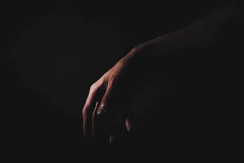 A picture of a personβs hand