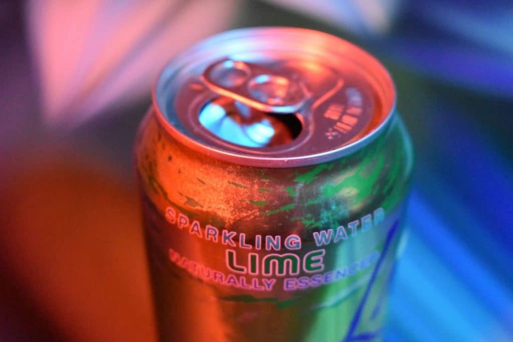 A sparkling water lime.