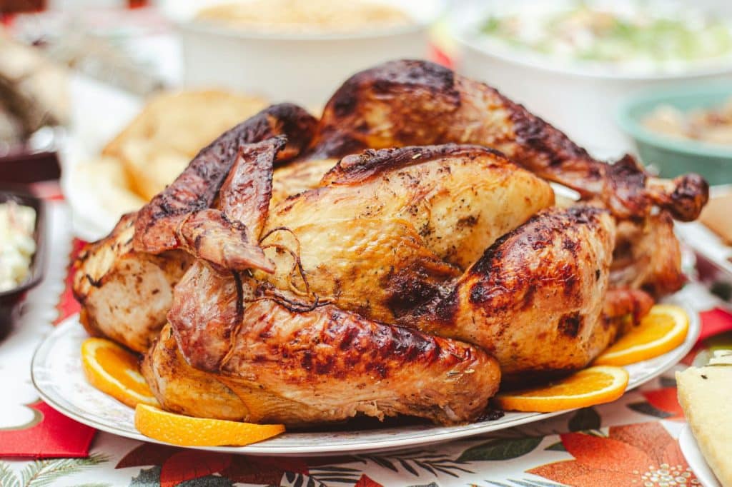 A grilled chicken.