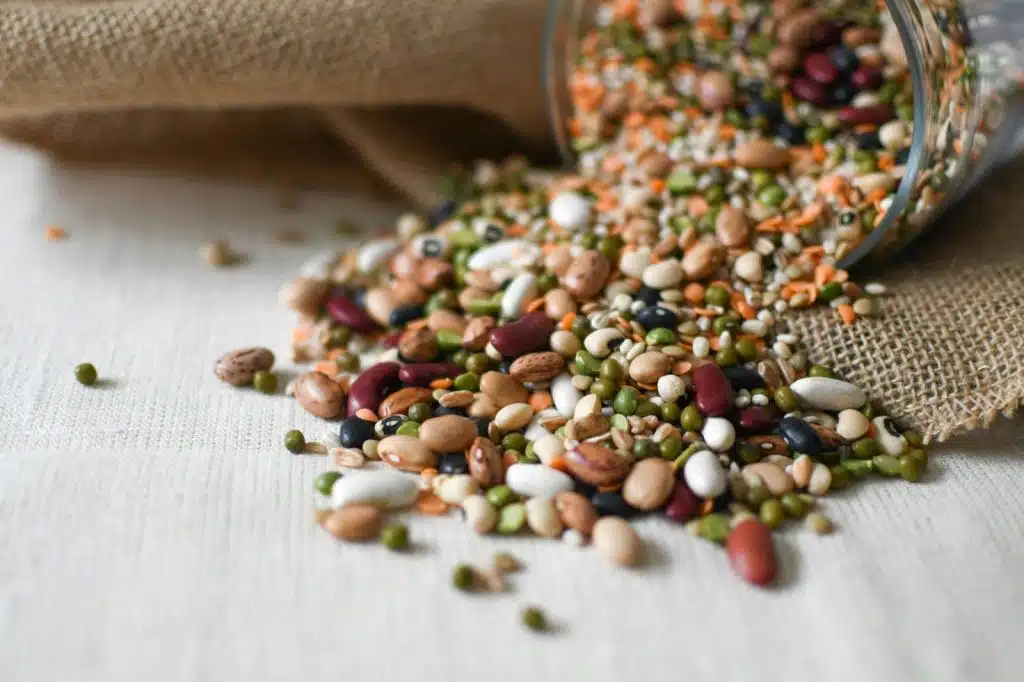 A picture of beans and lentils.