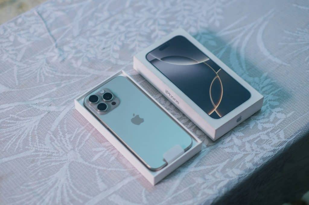 A picture of a branded phone.