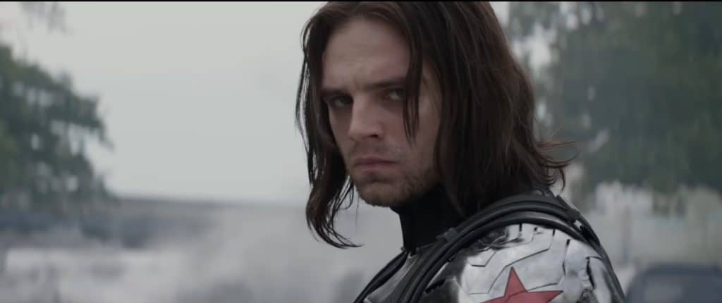 A picture of bucky on the movie.