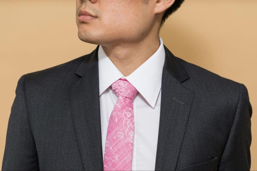 A man wearing a suit.