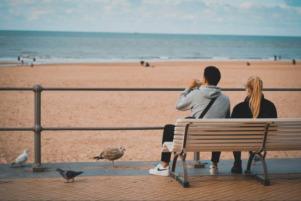 A calming place for a calm couple.