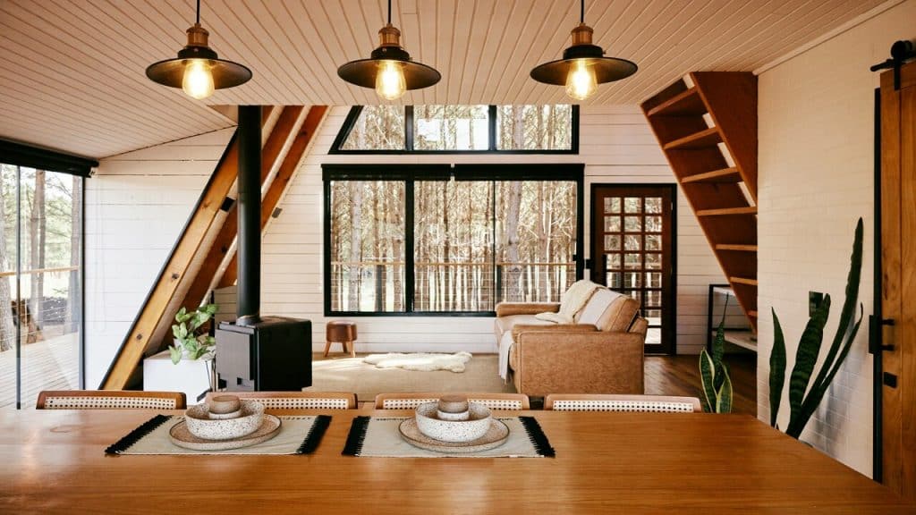 A living room drenched in natural light
