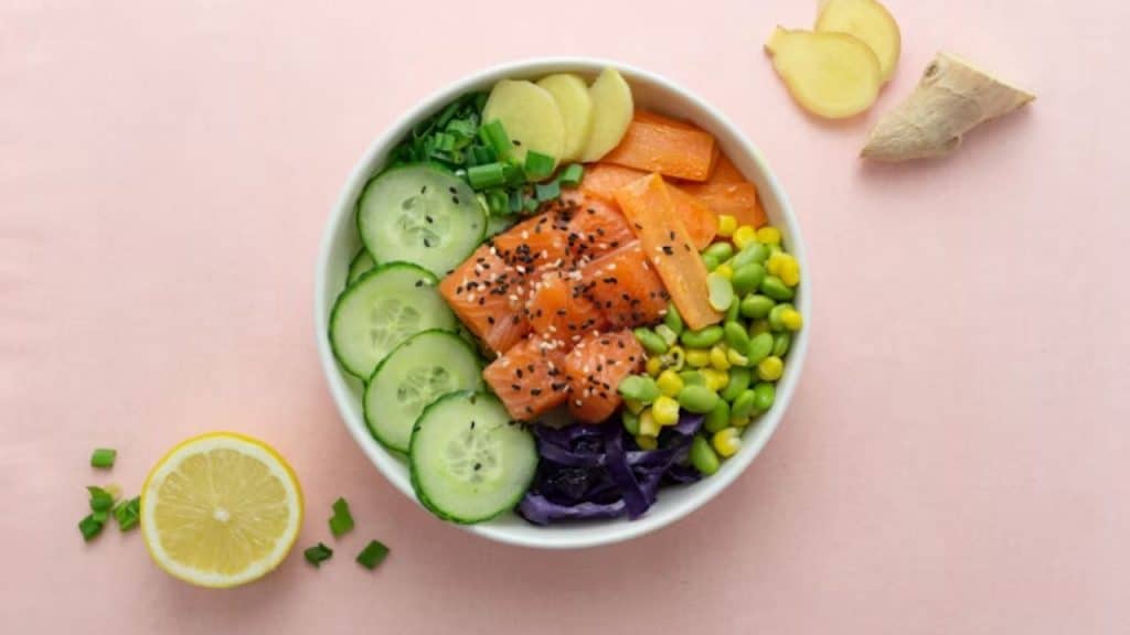 Healthy meal supporting recovery and inflammation control