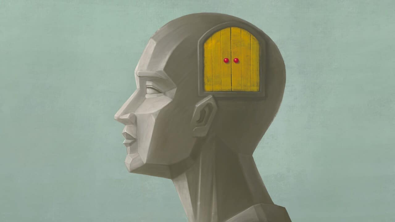 An artwork of a door to the mind.