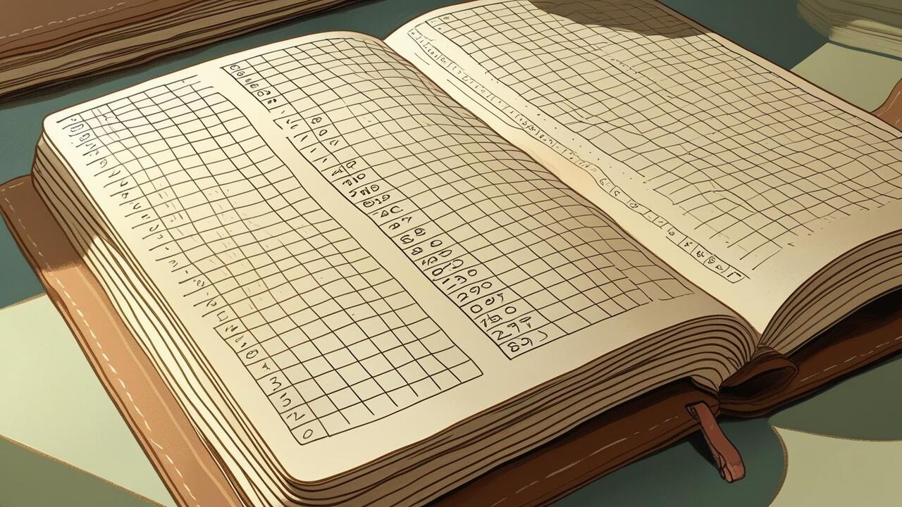 Game score points written on a notebook.