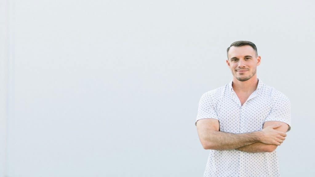 A man posing for the camera
