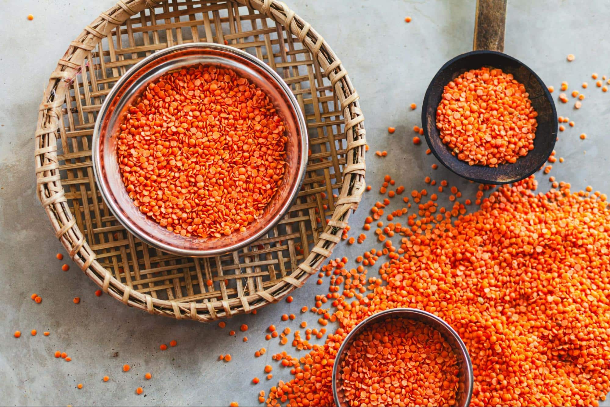 A Picture of lentils.