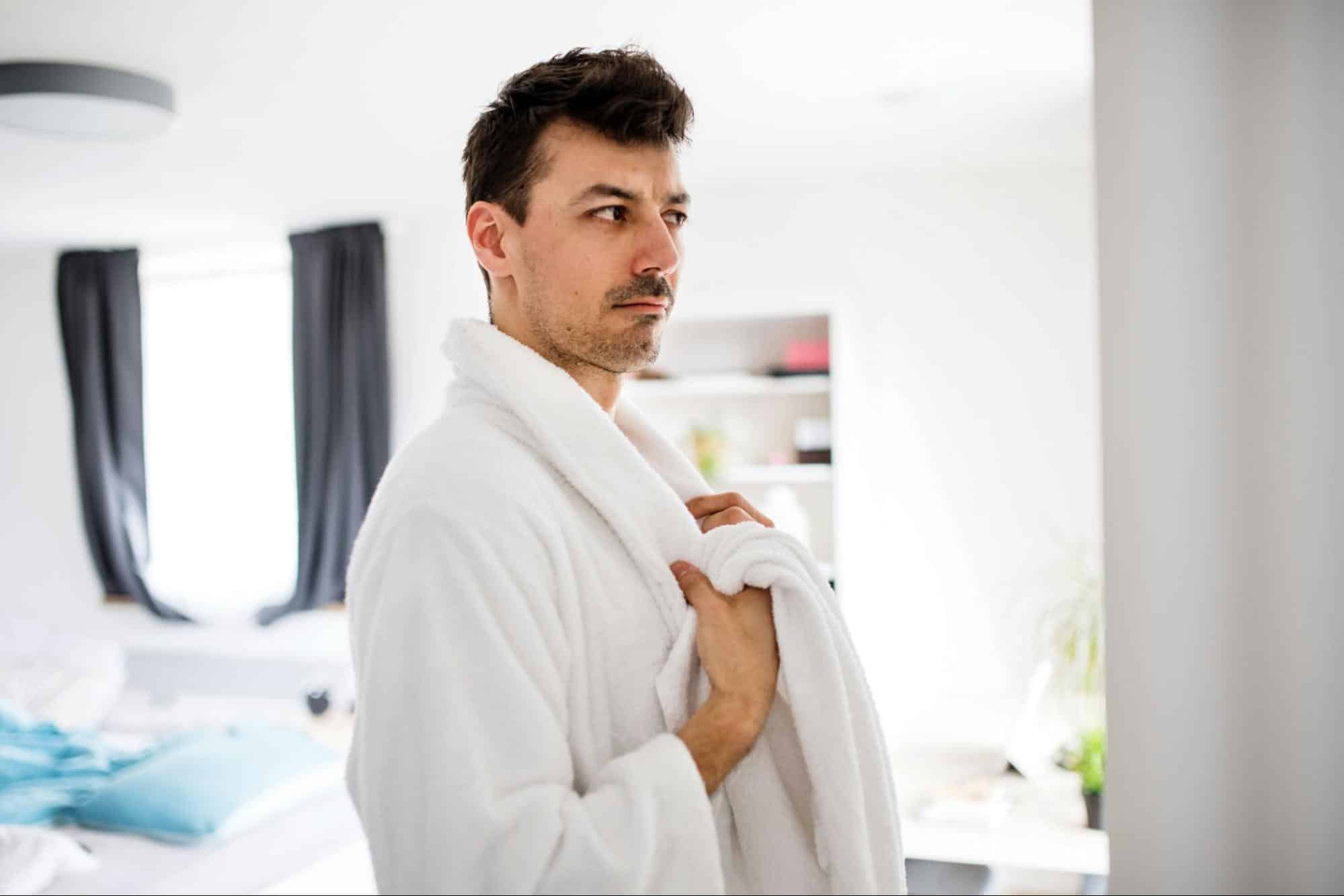 A man wearing a robe.