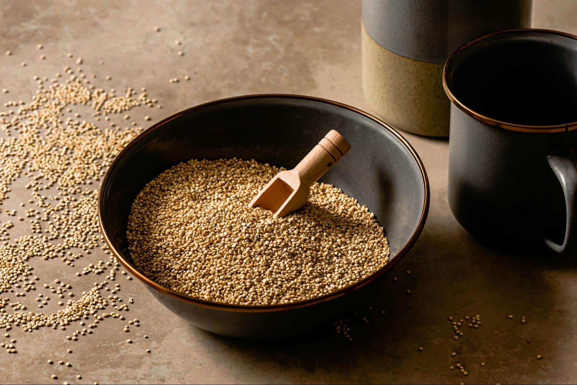 A picture of quinoa.