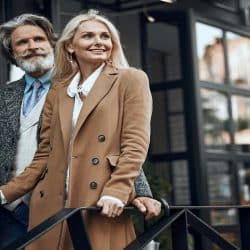 A stylish mature couple.