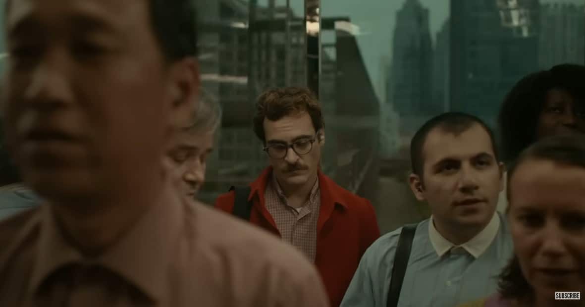 A picture of Theodore in the elevator.