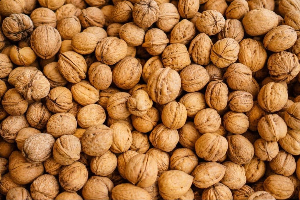 A picture of walnuts.