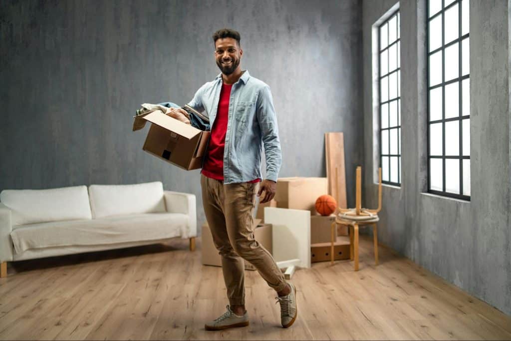A man just fixing his own apartment.