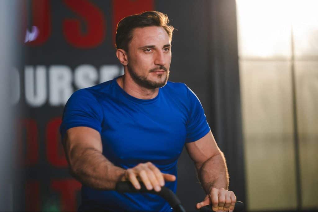 A man working-out.