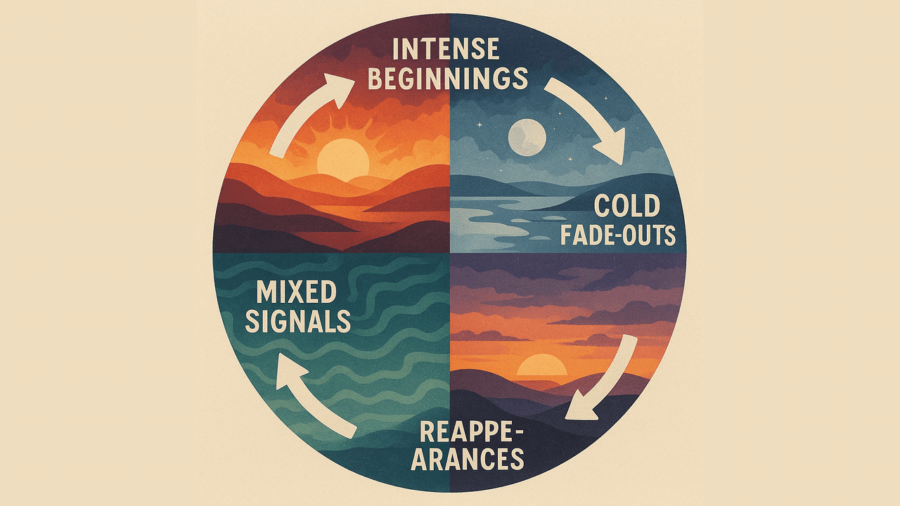 An image depicting a toxic cyclical pattern.