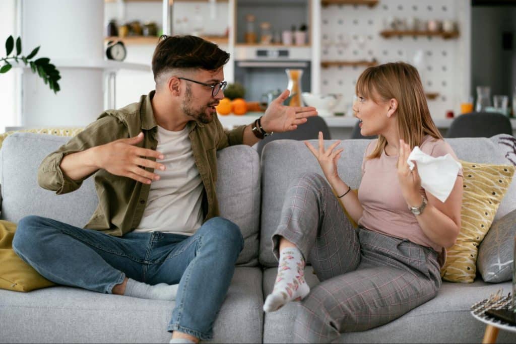 A man comparing a woman to other