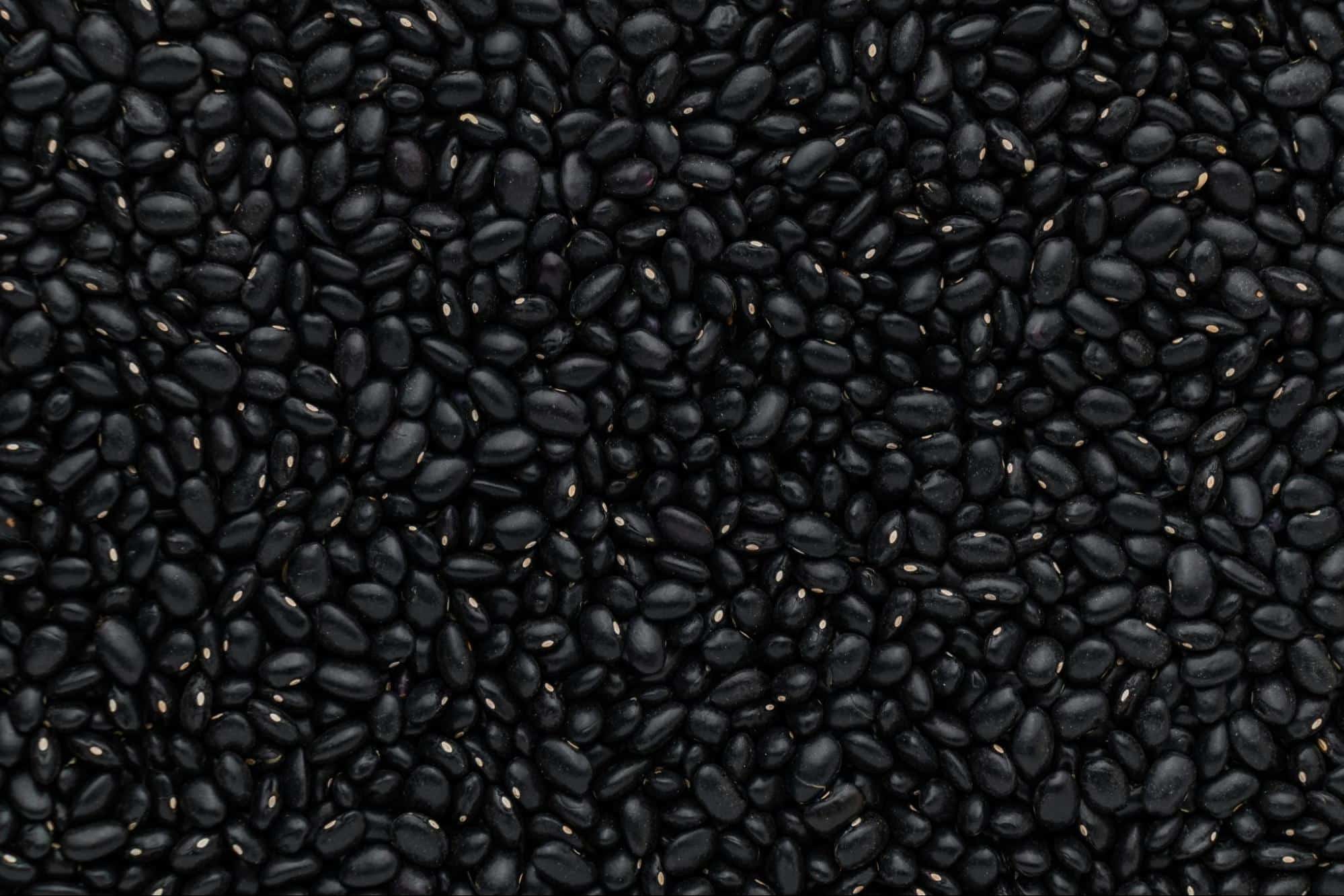 A picture of black beans.