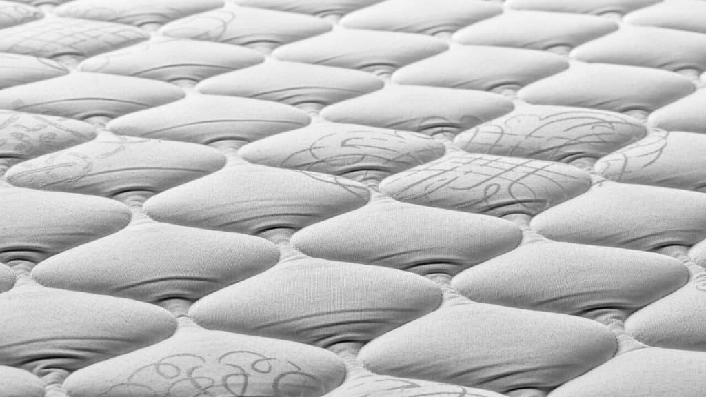 A close-up photo of a mattress