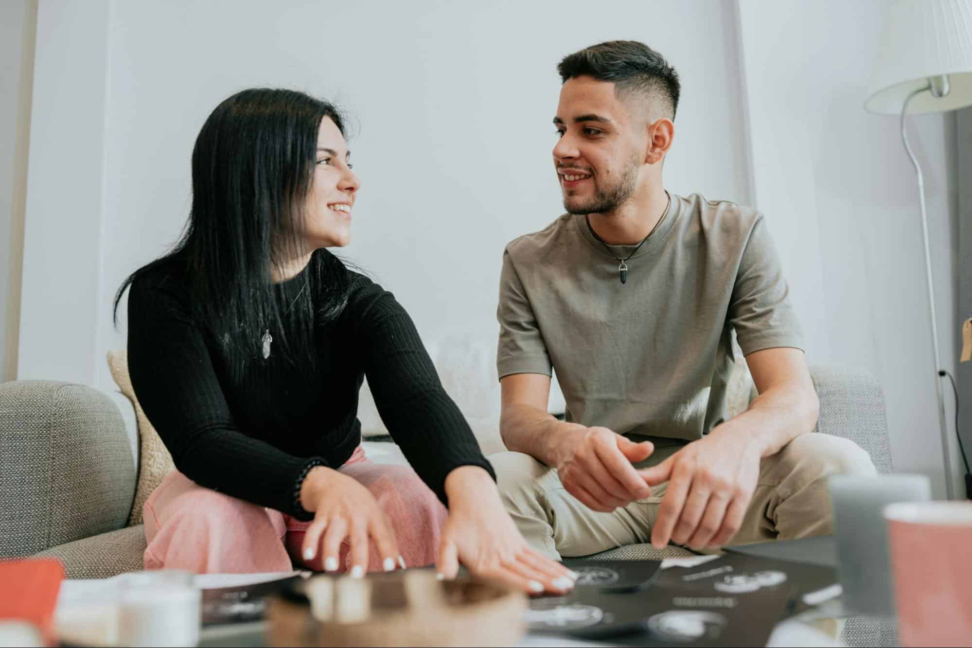 A man and woman having a bonding together.