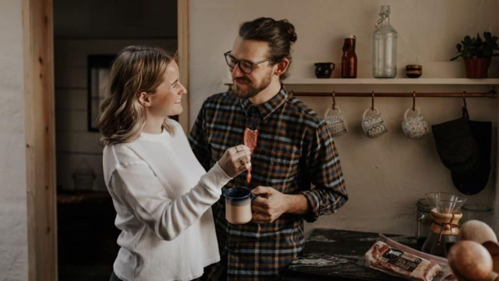 Busy man making time for connection during a demanding day