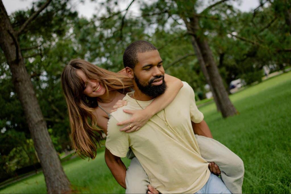 A man and woman