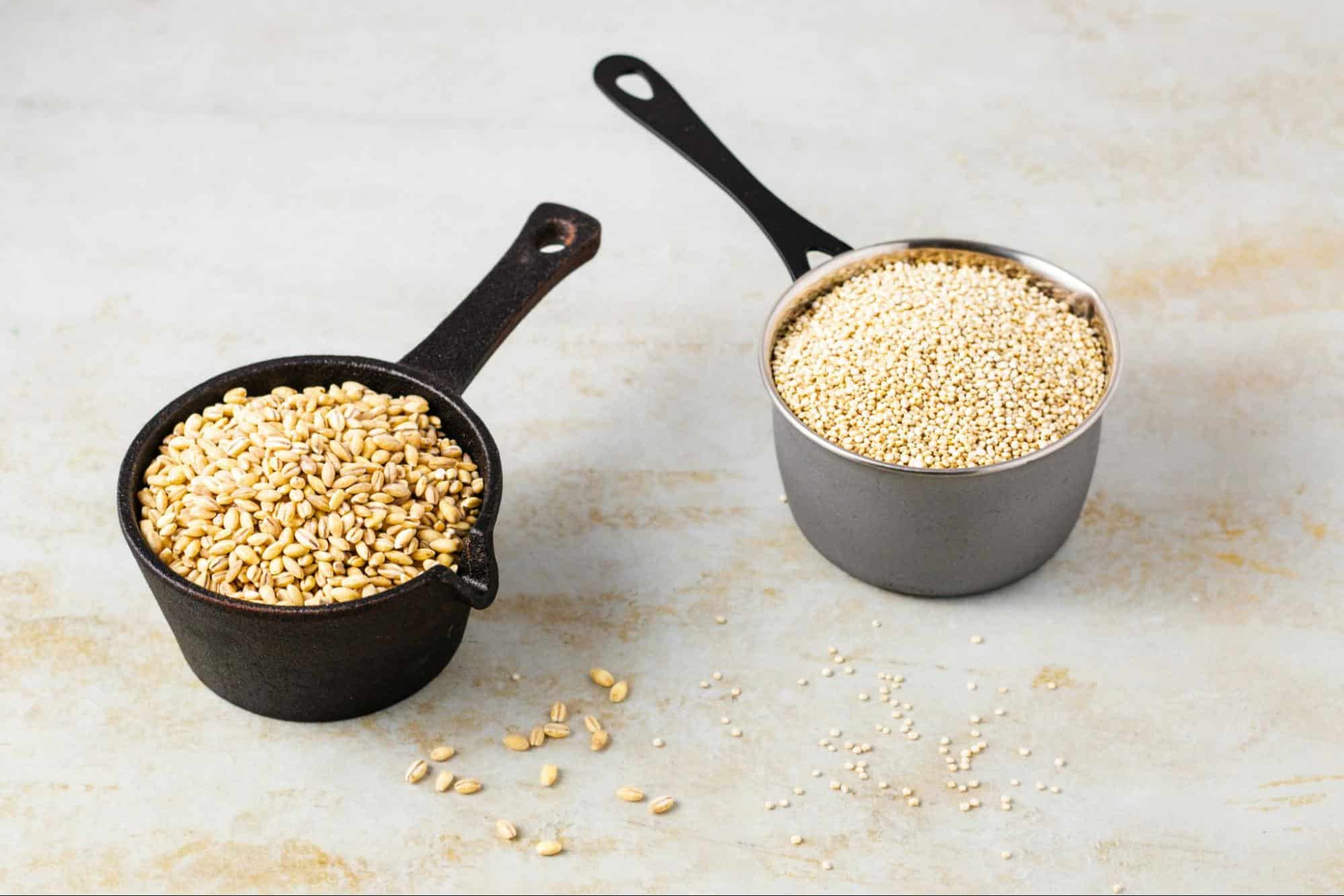 A picture of a steel cut-oats.