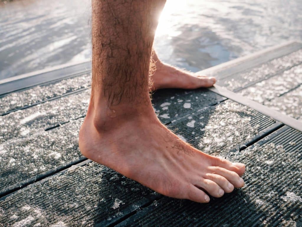 A man’s feet
