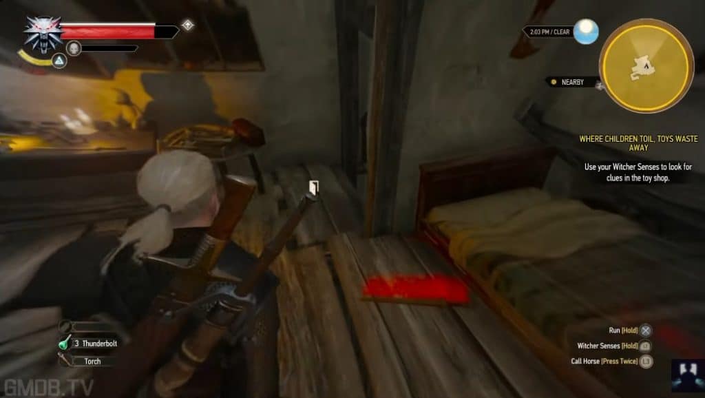 The point of view of the player
