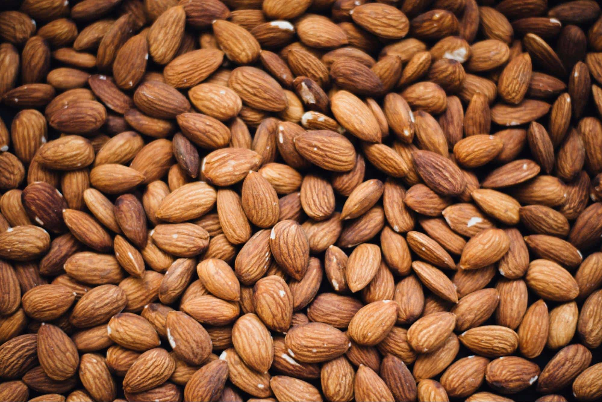 A picture of almonds.