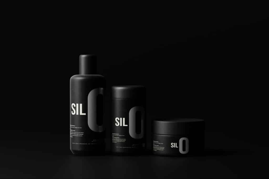 A mocked-up hair products 