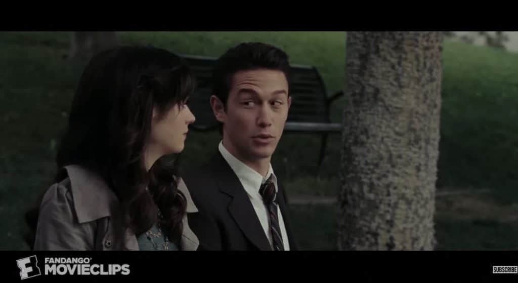 A picture of tom and summer talking