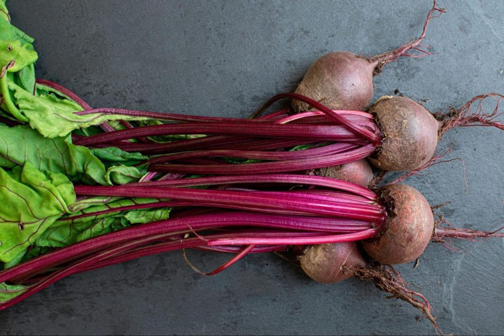 A picture of beets.