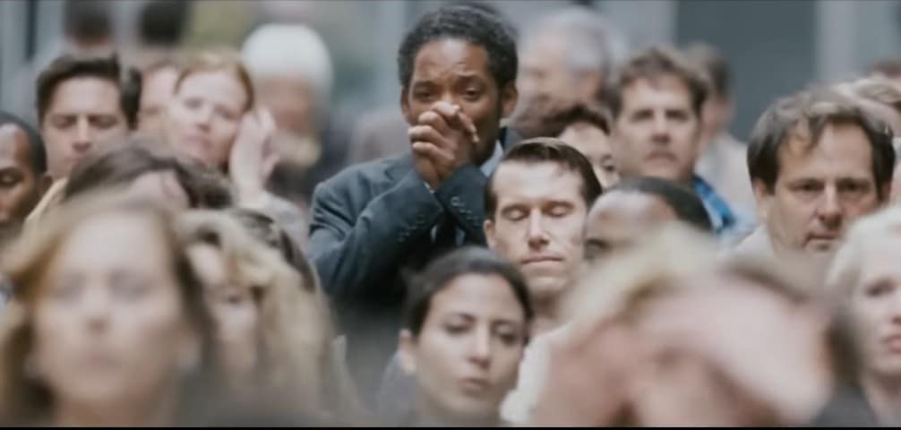 A picture of Chris on a final scene.